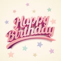 Happy Birthday Card Design Royalty Free Stock Photo
